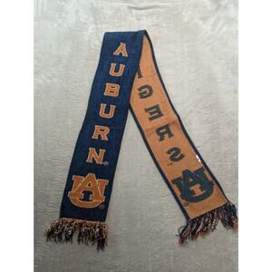 Auburn University Tigers AU Logo 60 inch Winter Scarf Orange Blue AU Football